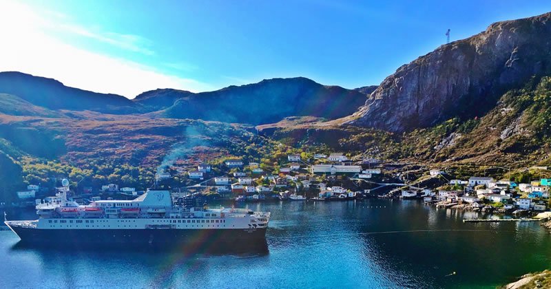 Francois, a town only accessible by boat.