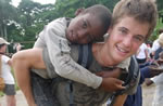 Teen volunteering abroad