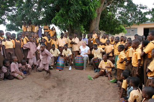 Group of dancers in Ghana