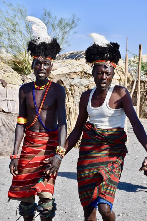 Turkana tribespeople.