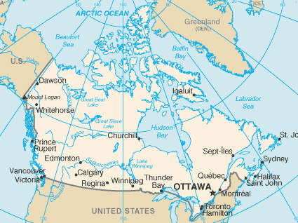 Map of Canada