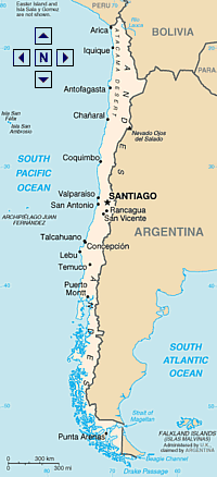 Map of Chile