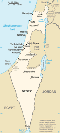 Map of Israel