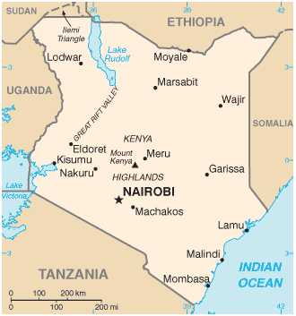 Map of Kenya