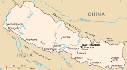 Map of Nepal