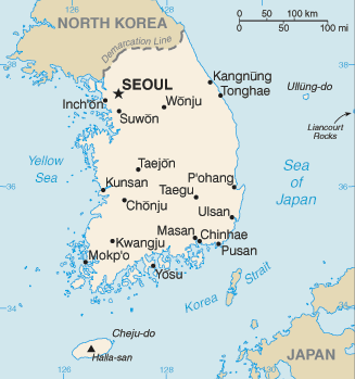 Korea map