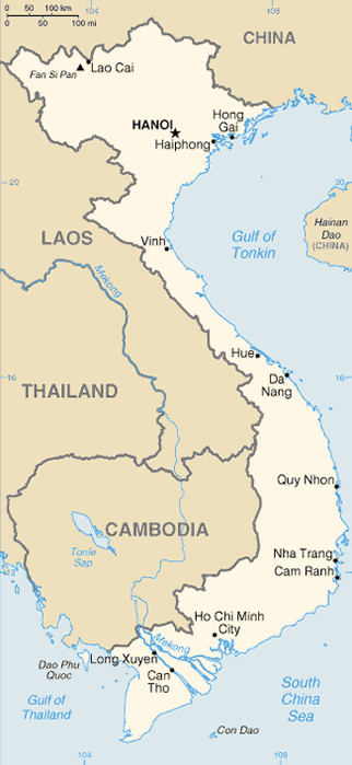 Vietnam map