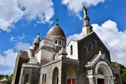 Balata church, modeled after the Sacré Coeur in Paris, Martinique.