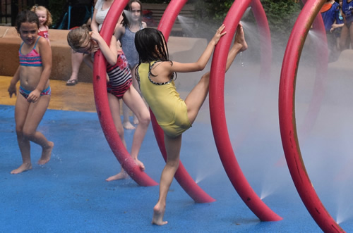 Summer in a park in Montreal.