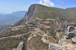 The Serra de Leba Pass in Angola.