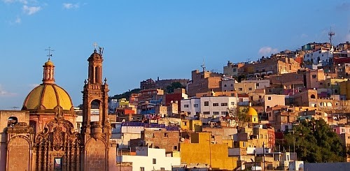 Picturesque town of Guantajuato, Mexico.