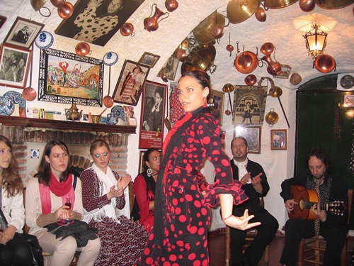 Flamenco dancer in Andalucia.