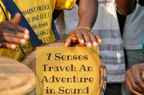 Hearing, playing, and listening to drums in Africa expands on your senses while traveling.