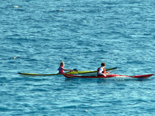 Kayaking in the South of France.