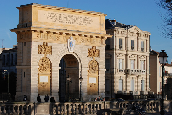 Arch of Triumph in Montpellier, France.