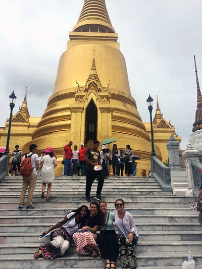 At Bangkok's Grand Palace.