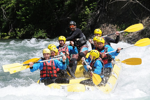 White-water rafting in Andorra.