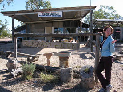 Author in front of the Glengarry Hilton.