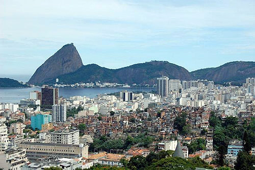 View of Rio de Janeiro, Brazil.