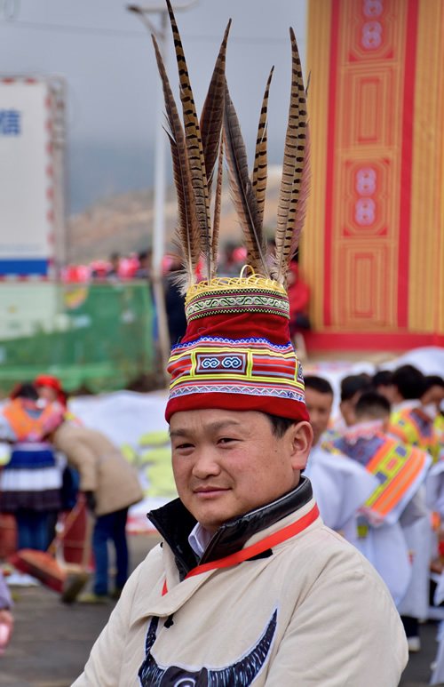 One of the festival leaders in Nankai village.