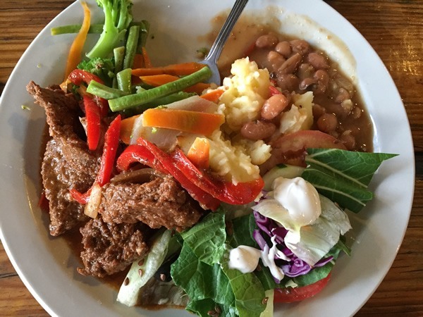 One of many fresh meals at Tubagua Lodge.