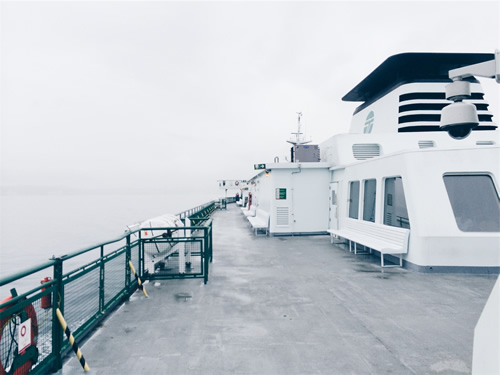 Ferry at sea