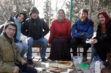 Picnic in Tehran, Iran.