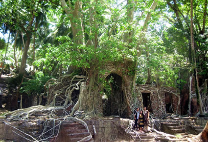 Ross Island, Port Blair, India.