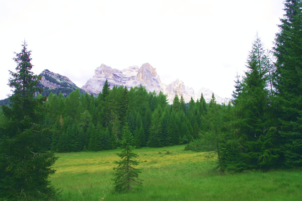 The Dolomites in Italy: The Becco di Cuzze.