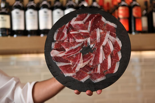 Jamón at Cocina San Antón, Madrid.