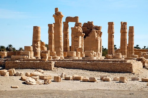 The ancient temple of Soleb, built around 1350 BC.