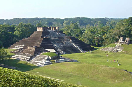 Pilgrimage Travel to a Mayan temple.