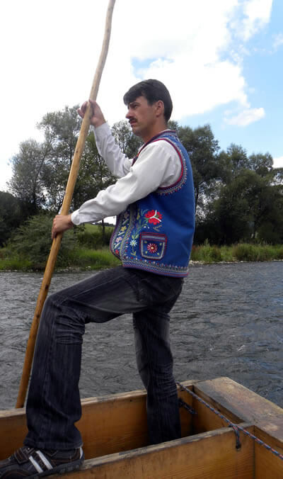 Polish rafter in the Tatra region of Poland.