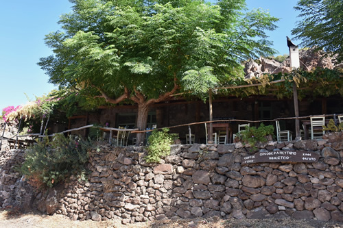 Traditional tavern in Kaimeni Chora, Methana, Greece.