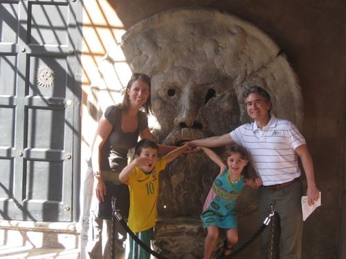 Rome's Bocca della Veritá hit with kids.