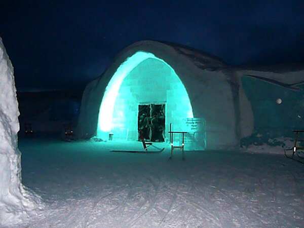 Polar nights in Scandinavia.