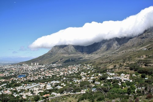 Cape Town including Table Mountain view.