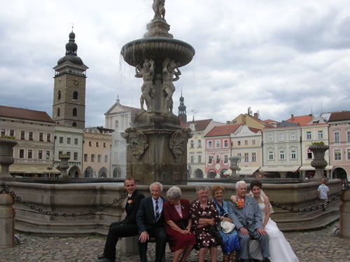 After the marriage ceremony in South Bohemia.
