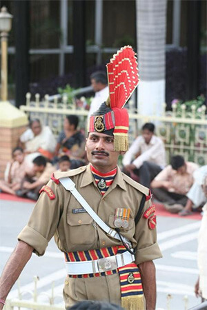 Indian soldier in uniform.