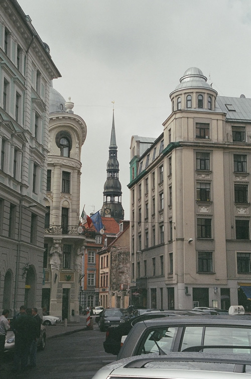 Street in Riga, Latvia 2004.