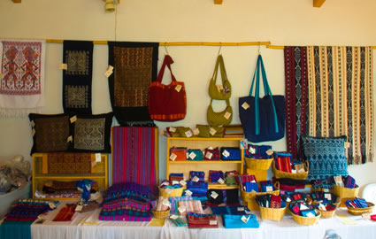 The product line of Maya Traditions, Panajachel.