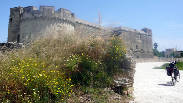 Castle at Acaya in Puglia, Italy.