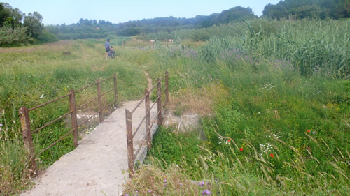 Cycling route on day two in Puglia.