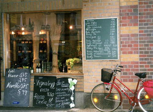 Wine Shop in Berlin on Bergmanstrasse.