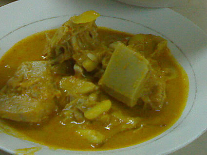 Jackfruit curry in Indonesia.