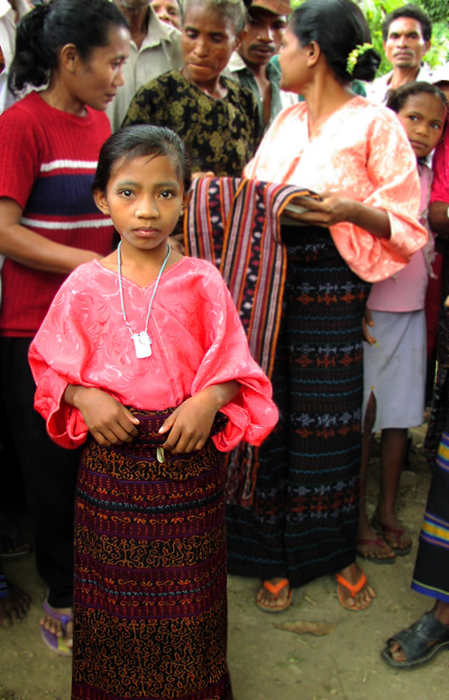 Shy Yansi in traditional dress.