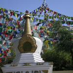 Prayer flags in Lhasa.