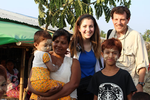 Nicholas Kristof in Myanmar