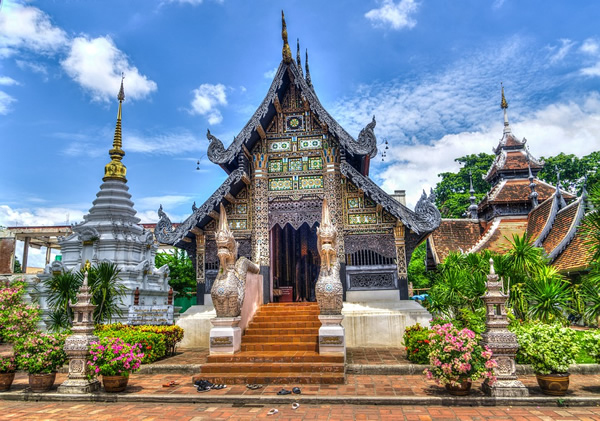 Temple in Chiang Mai, Thailand.