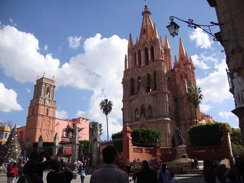 Cathedral in San Miguel de Allende, Mexico.